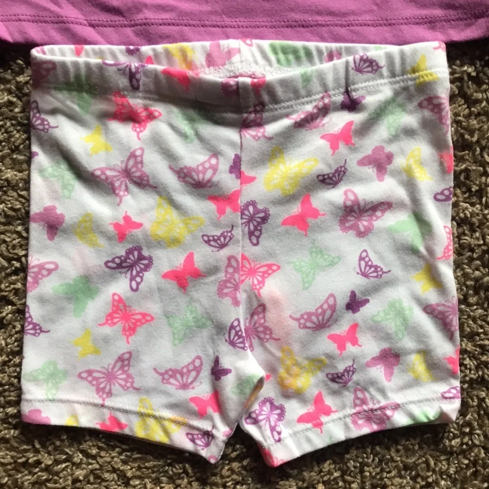 NWT Swiggles Marching Outfit Purple Ruffled Tank Top with Butterfly Shorts
